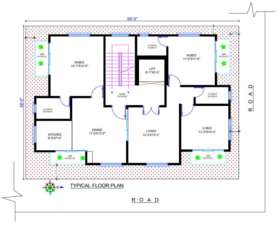 8 Storied (G+7) Residential Building Construction at Rupnagar
